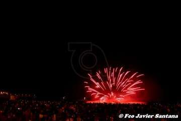 Los fuegos de Melenara 2018 (Foto Francisco Santana Ravelo)